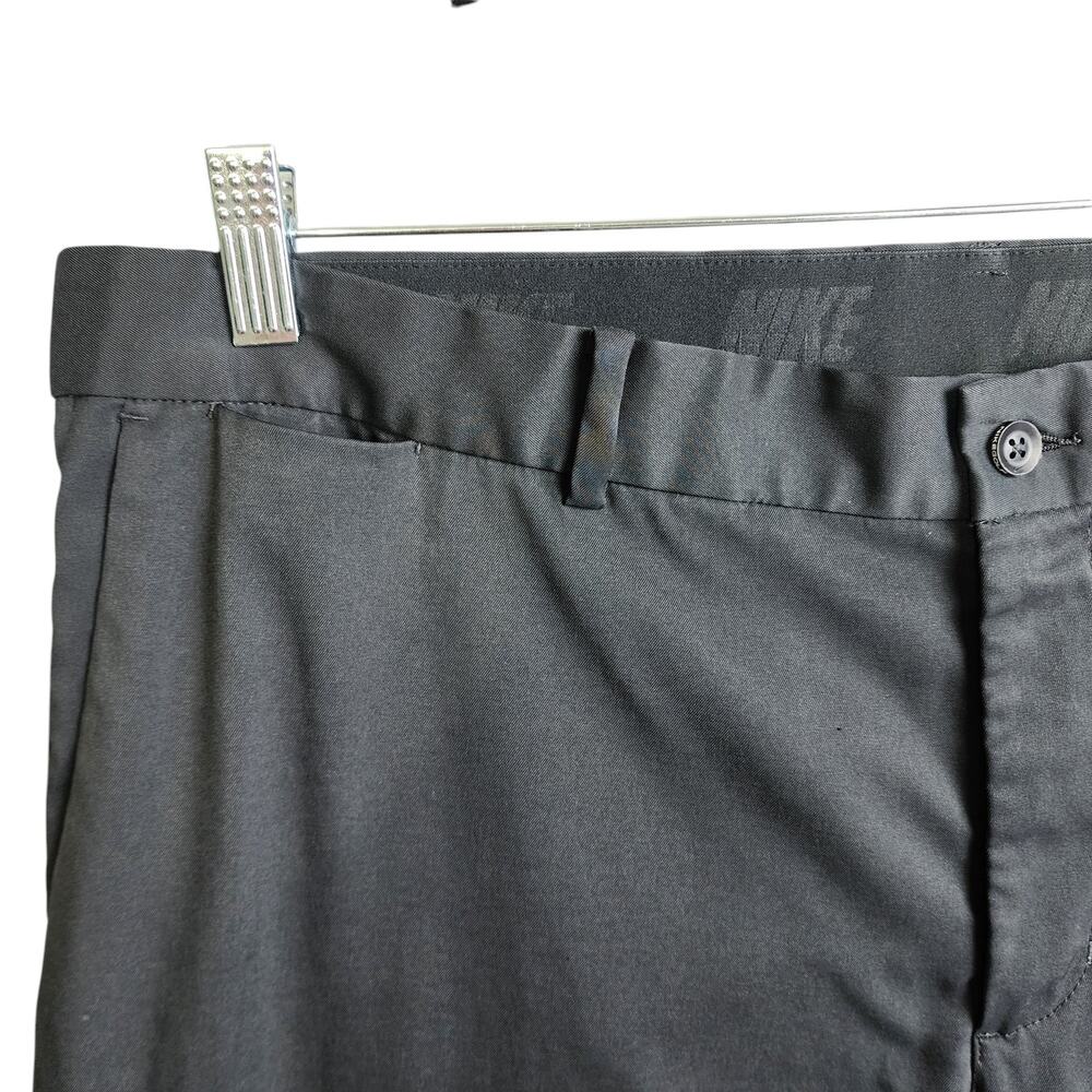 Nike Golf Mens Flex Dri Fit Golf Pant Size 38 X 32 Black Flat Front Standard Fit - Picture 4 of 15